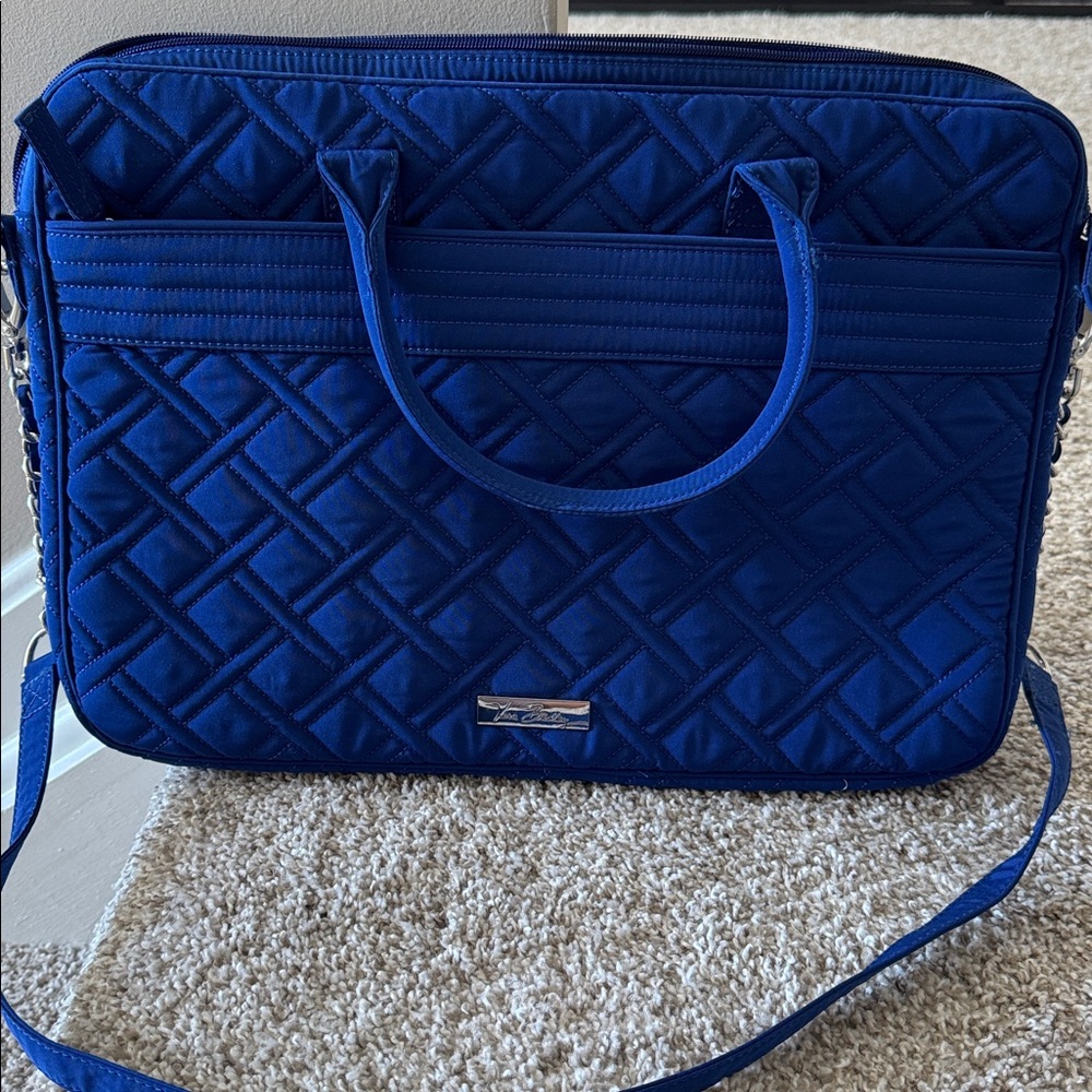 Vera Bradley Blue Quilted Laptop Bag
